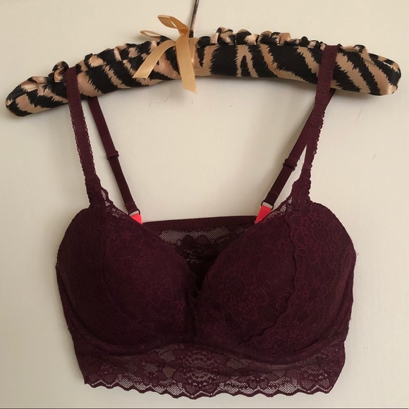 Deep burgundy Victoria’s Secret bralette - Picture 2 of 3